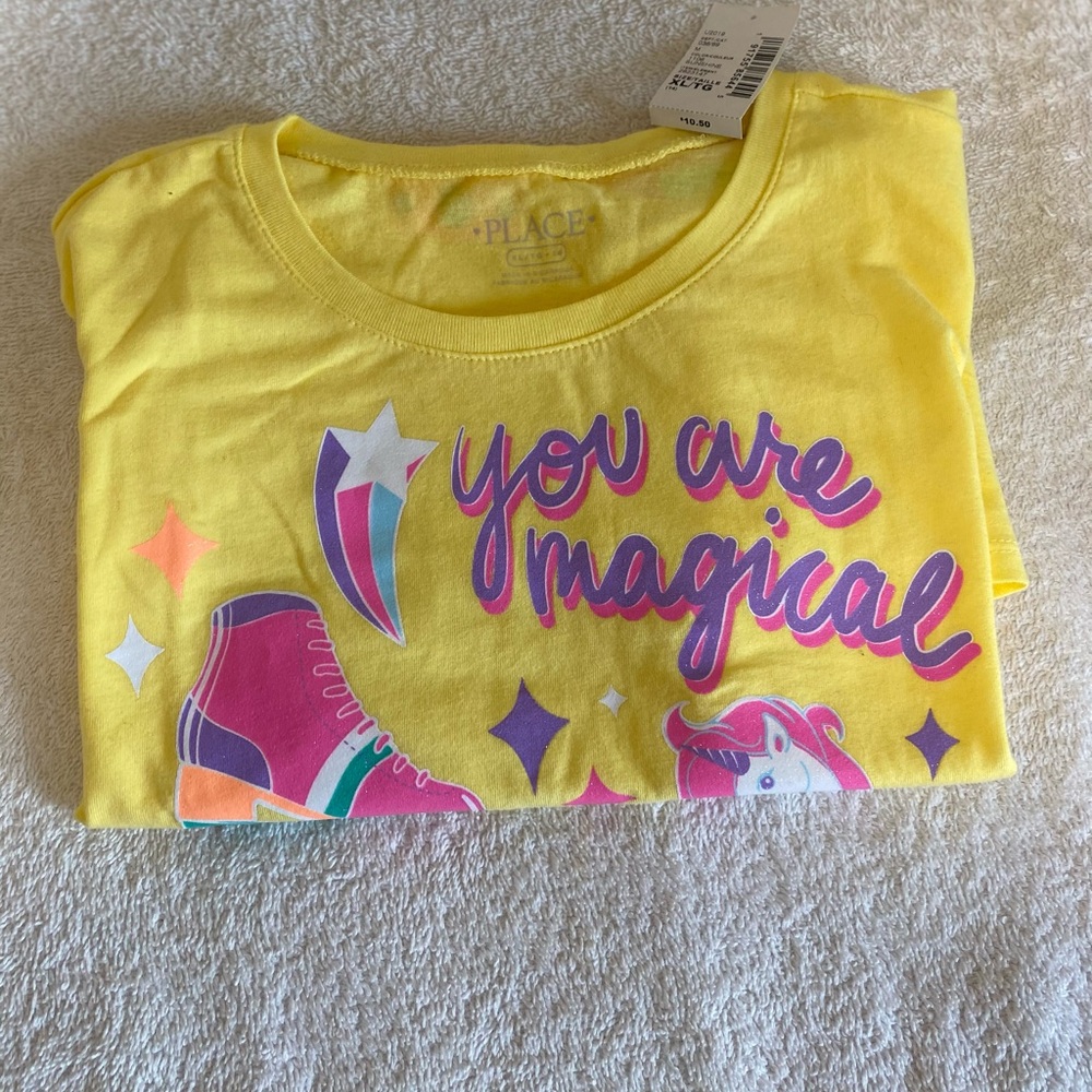 Yellow graphic tee